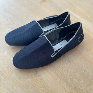 GLYPH Loafer Womens Navy Knit Minimalist Washable Eco-friendly Slip on Shoes 9